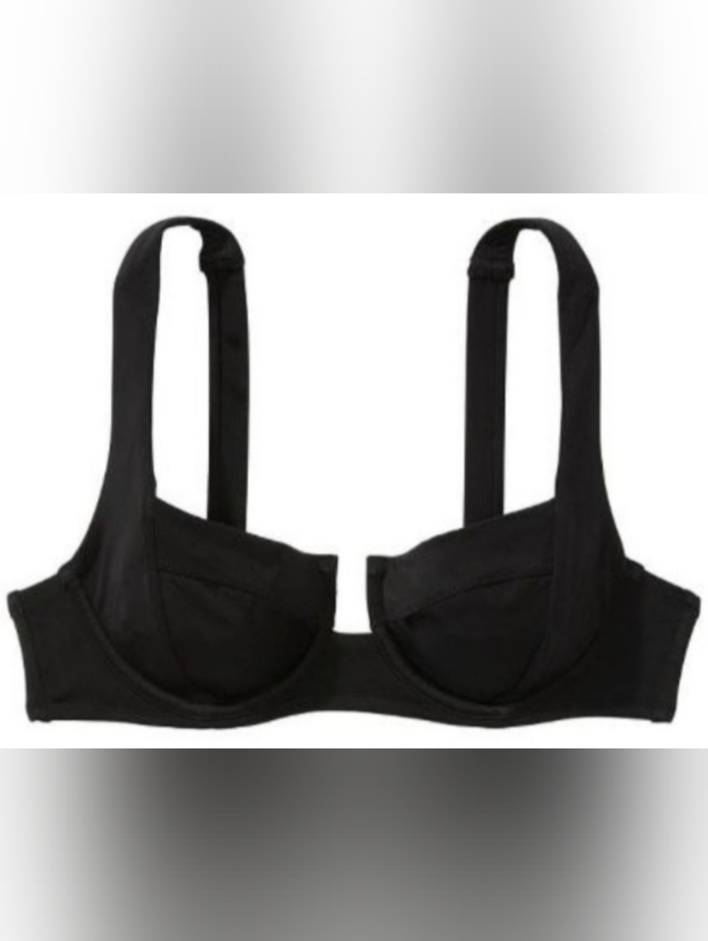 32DD VS Swim Full Coverage Bikini Top Black Tropical